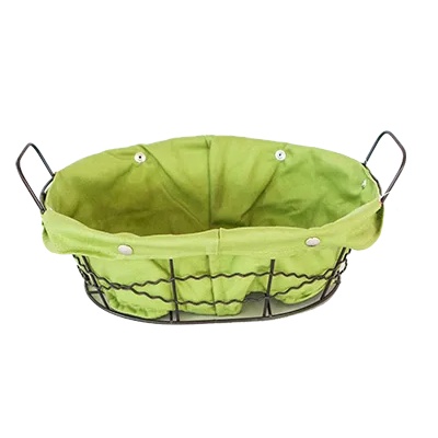 Jin bo yang Панер ЕЛИПСА МЕТАЛ/ТЕКСТИЛ 4 цвята 25*20*8 см (0120950)