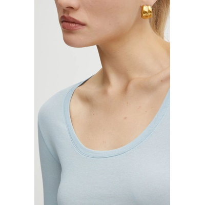 BOSS Orange Памучна блуза с дълги ръкави Boss Orange (50518862)