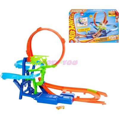 Mattel Hot Wheels JFD12 Kaskadérská dráha Velká letecká havárie