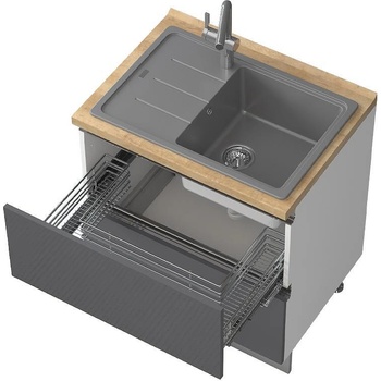 Долен кухненски шкаф за мивка Infinity R-80-2MZ5