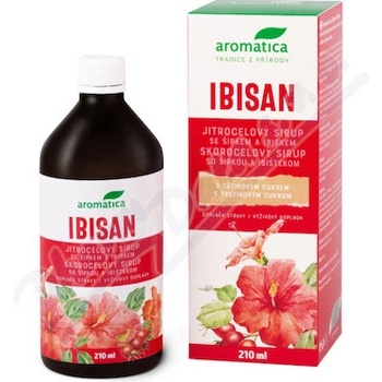 Aromatica Ibisan skorocelový sirup so šípkou a ibištekom 210 ml