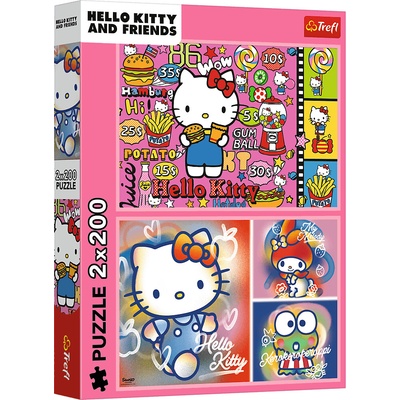 Trefl Hello Kitty a priatelia s 2 x 200 dielov