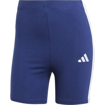 adidas Дамски къси панталони Adidas Essentials 3 Stripe Biker Shorts Womens - Navy