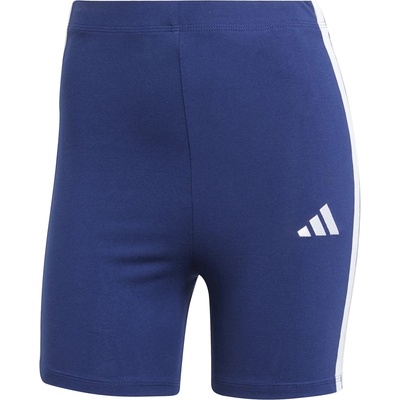 adidas Дамски къси панталони Adidas Essentials 3 Stripe Biker Shorts Womens - Navy