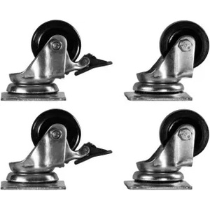 Formrack Castor group (4 pcs. of castors) for free standing and server racks (F041TKR) - megamag