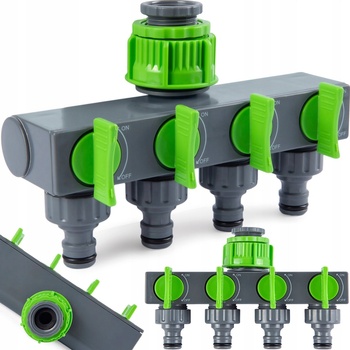 Cellfast Štvorcestný rozdelovač IDEAL 3/4" - 1"