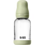 BIBS Baby Glass Bottle Silicone шише против колики със силиконова приставка за пиене Sage