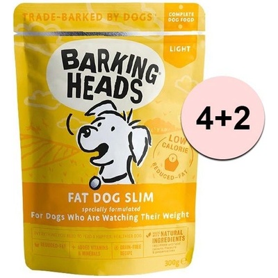 Barking Heads Fat Dog Slim Grain Free 6 x 300 g
