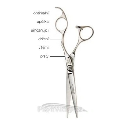 Olivia Kadeřnické nůžky Garden SilkCut Shear 6,5" stříbrné 6.50