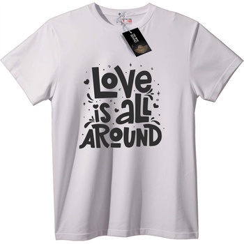 NOONEBRAND Тениска Любовта е Навсякъде - S, Black