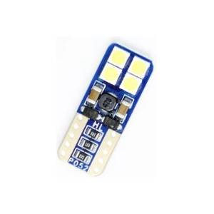 CarMart Диодна крушка Т10 с 8 smd 3030 12-30V - Canbus