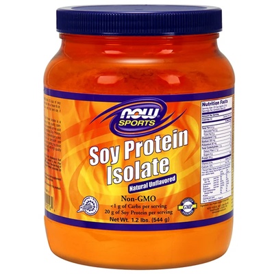 NOW НАУ ФУДС СОЕВ ПРОТЕИН ИЗОЛАТ БЕЗ ГМО ПРАХ 1.2 lbs (544gr) / now sports soy protein isolate non-gmo unflavored powder, 1.2 lbs (544gr)