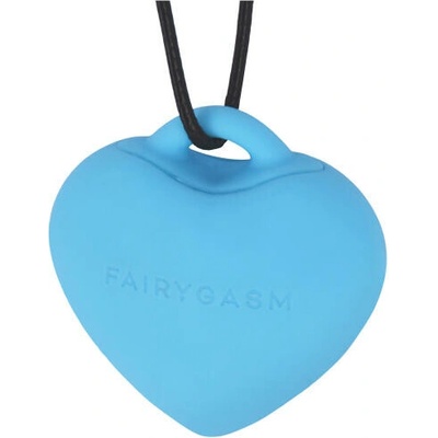 FairyGasm PleasureStone vibrační stimulátor ve tvaru srdce modrý