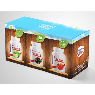 Dobré z SK Vitamín C 200 mg malina + acai + limetka 3 x 70 tabliet