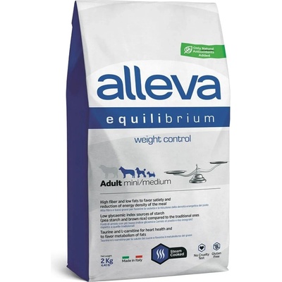 Alleva Equilibrium Weight Control adult malé a střední 2 kg