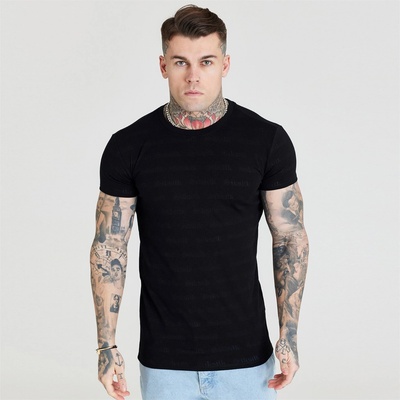 SikSilk Тениска SikSilk Men's Regular Fit T-Shirt - Black