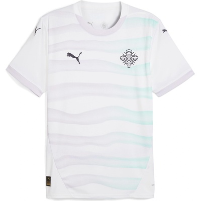 PUMA Футболна фланелка Puma Iceland Away Shirt 2025 Adults - White/Navy