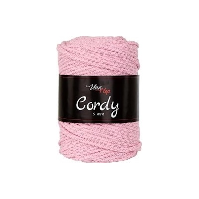 Vlna-hep Cordy šňůry 5mm - 8004 dětská růžová
