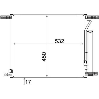 Kondenzátor, klimatizace MAHLE AC 707 000S (AC707000S)