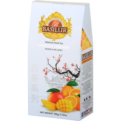 Basilur White Tea Mango Orange papier 100 g