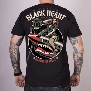 Black heart Мъжка тениска BLACK HEART - AIR FIGHTER - Black - 18064