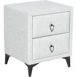 Carmen Нощно шкафче за спалня kolajen linen - сив 02 - BestPC