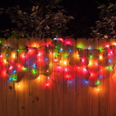 ACA Lightning LED vianočné svetelný záves 3x0,6m RGB farba svetla IP44 144 LED 8 funkciou