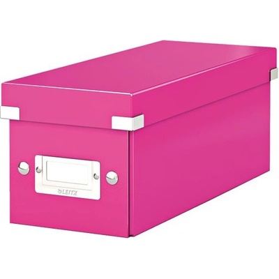 LEITZ Krabice na CD Click & Store, Růžová 60410023