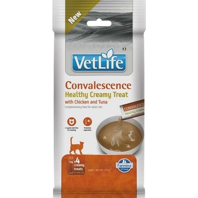 FARMINA Vet Life Cat Convalescence Creamy treat with Chicken & Tuna box 4x 15 g