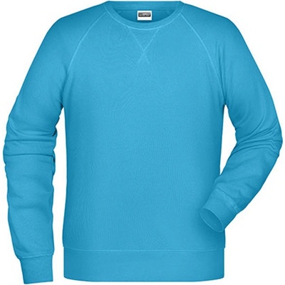 James & Nicholson pánska mikina JN8022 Turquoise