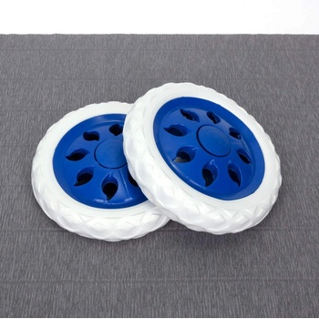 Image 1 of 2 бр. бели резервни колела за пазарска количка