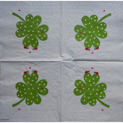 Ambiente obrúsky Lucky Berušky čtyřlístek 33x33cm