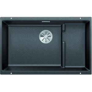 BLANCO Subline 700 - Мивка от Silgranit, 73x46 см, с аксесоари, черна 526003 (526003) Мивка за вграждане