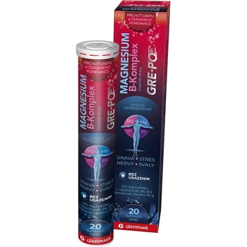 Glenmark Magnesium B-komplex GRE-PO eff.20 tablet
