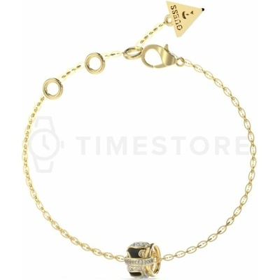 Guess Slušivý pozlacený náramek s krystaly Fabulous Me JUBB05192JWYGBK