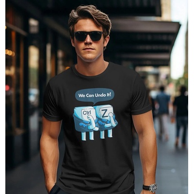 Bullshirt.sk pánske tričko CTRL Z čierne