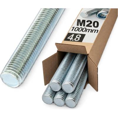 Oramat M20x1000mm (5ks) - 4.8 DIN 975 ZN - Závitová tyč
