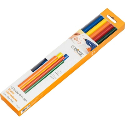 Steinel 006815 lepiace tyčinky 11 mm 250 mm rôzne farby triedené 250 g 10 ks