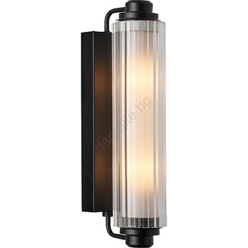 Nordlux - Осветление за огледало NIMAL, 2xE14/25W/230V, IP44, черно (NX0757)