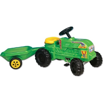 DOHÁNY 100 detský záhradný traktor s vlečkou zelený