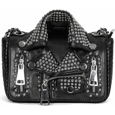 Devil Fashion Spungen Punk Leather Black Rivets AS116