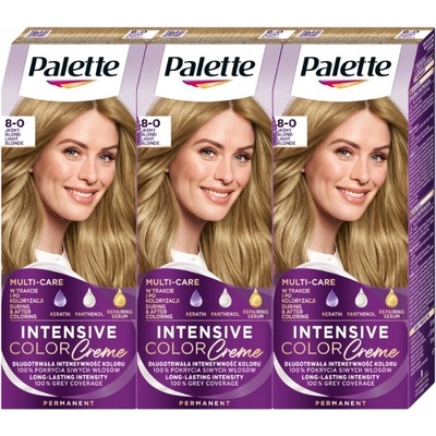Palette Barva na vlasy N7 (8-0) Světle Plavá x3