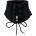 Kiotos Leather Lace-Up Corset Collar Black