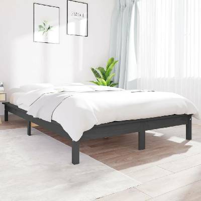 Nábytek XL 820588 Rám postele šedý masivní borovice