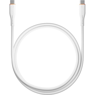 S-Link Кабел S-Link - SW-C135 (3A, 60W, бързо зареждане, от Type-C към Type-C, кабел за данни+зарядно, 2 м, бял) 37540 (37540)