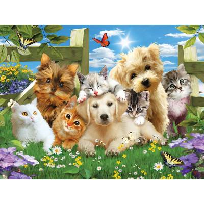 SunsOut - Puzzle Pups n Kittens - 300 piese