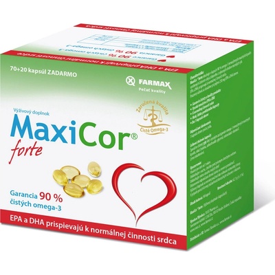 Neuraxpharm Bohemia MaxiCor forte 90 kapsúl