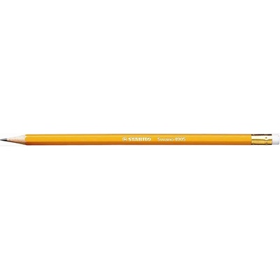 STABILO Графитен молив с гума, HB, шестоъгълен, жълт корпус, STABILO "Schwano" 4905 (4905)