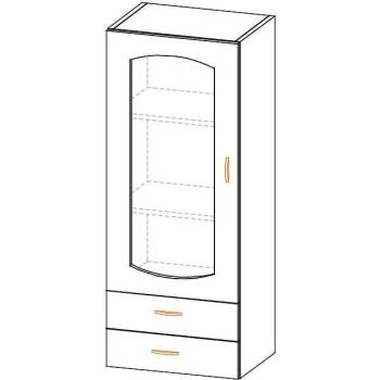 Image 1 of Горен шкаф с витрина Paula 50 ВПМ
