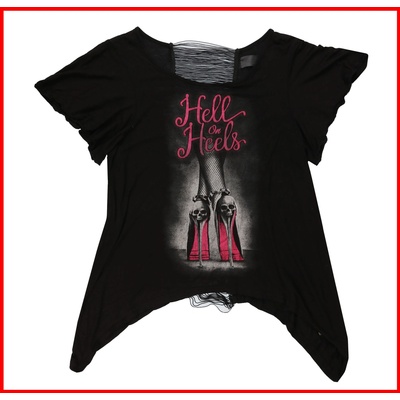 Lethal threat дамска тениска lethal threat - angel hell on heels - black - ПОВРЕДЕНО - my1416